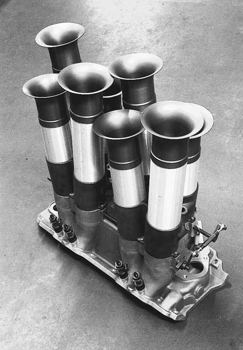 Image result for smallblock chevy, long injector stacks