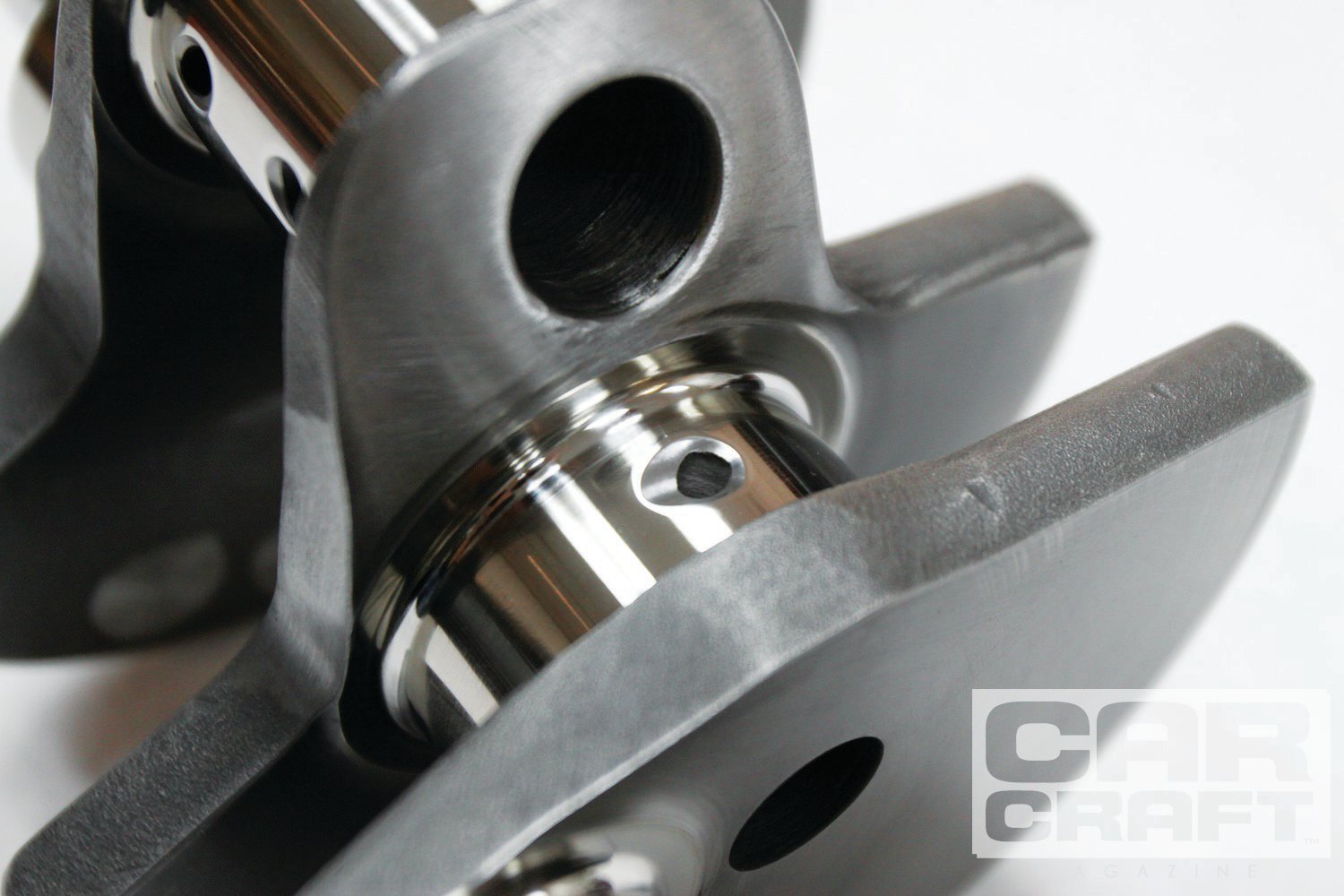 chamfering oil feed holes in cranks Grumpys Performance Garage