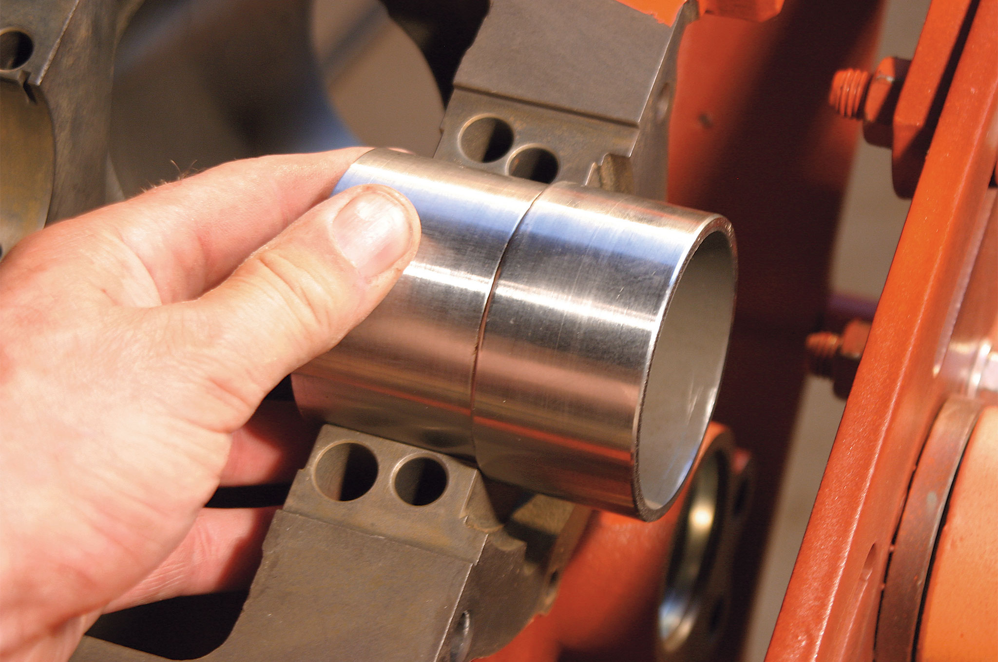 installing a rear main seal in a gen I chevy v8 Grumpys Performance